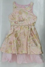Girls Emily West Pink Cream Formal Dress Sizes 4 16