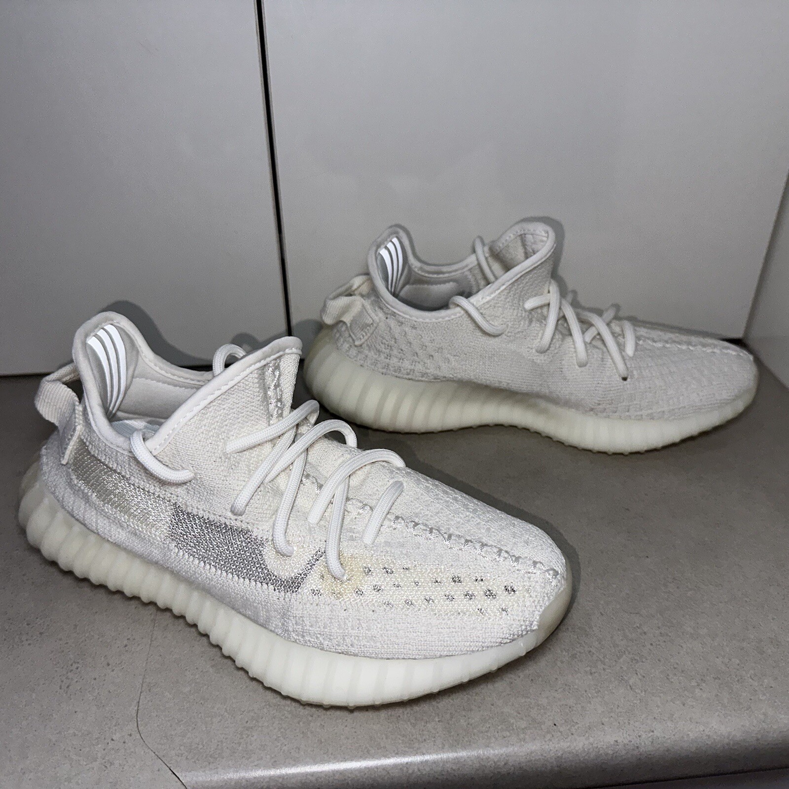 Adidas YEEZY Boost 350 V2 Bone Sneakers Size US Mens 5 (or Womens US 6) thumbnail 3