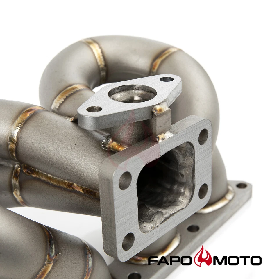 Colector turbo FAPO para Honda Civic Acura Integra B16 B18 DOHC VTEC T3 38 mm WG Foto 4 de 4