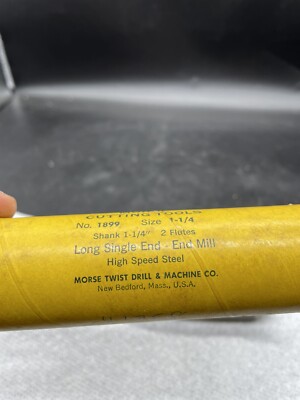 Morse Cutting Tools 437578 1899 Long Single End - End Mill 1-1/4