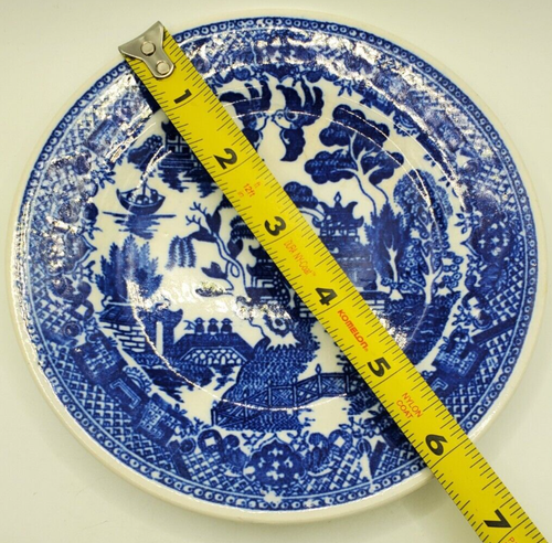 Blue Willow Bread Desert Plate Japan 6 Inch Plate Doves Pagodas - Picture 3 of 4