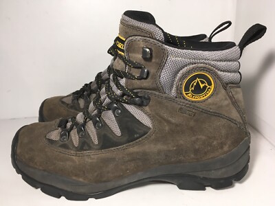 La Sportiva Pingora GTX Charcoal Suede Hiking Trekking Boots Mens Sz 9