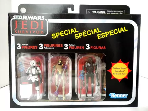 Star Wars The Vintage Collection Jedi Survivor 3-Pack 3.75" Action Figure Kenner