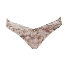 Culotte Fine Échancrée Tanga Blanc Liseret Noir – Chantal Thomass – Taille 40