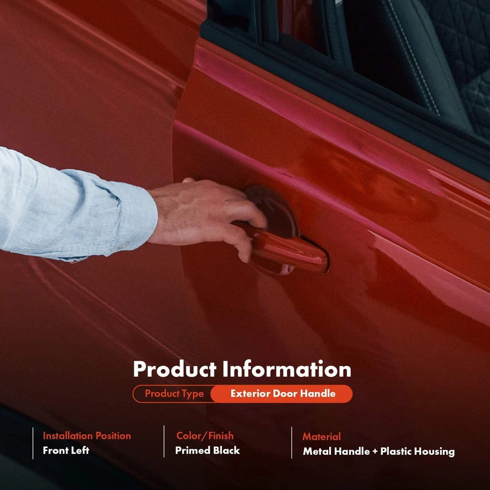 Модернизированная металлическая наружная ручка с замочной скважиной для переднего водителя Ford Expedition 97-02 - Изображение 2 из 4