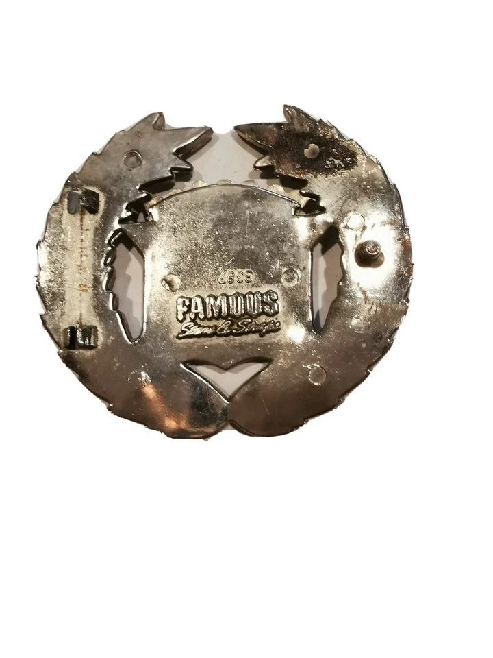 Famosas estrellas y rayas bandera de Estados Unidos hebilla de cinturón plateada  Foto 2 de 4