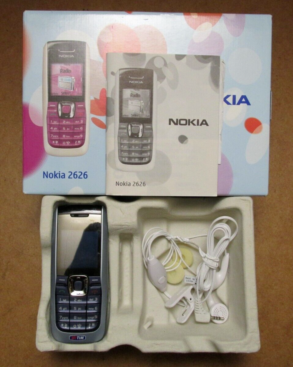 Nokia 2626 Mobile Cell Phone & Original Box [Italian Carrier: TIM
