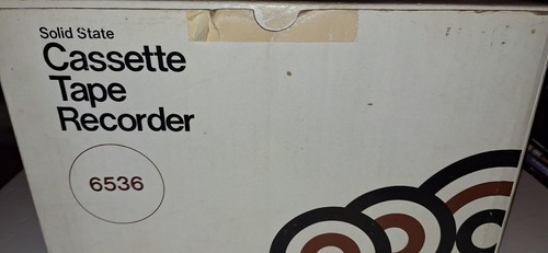 Vintage SOLID STATE JCP CASSETTE TAPE RECORDER 6536 Power Cord In Box With Mic - Picture 6 of 7