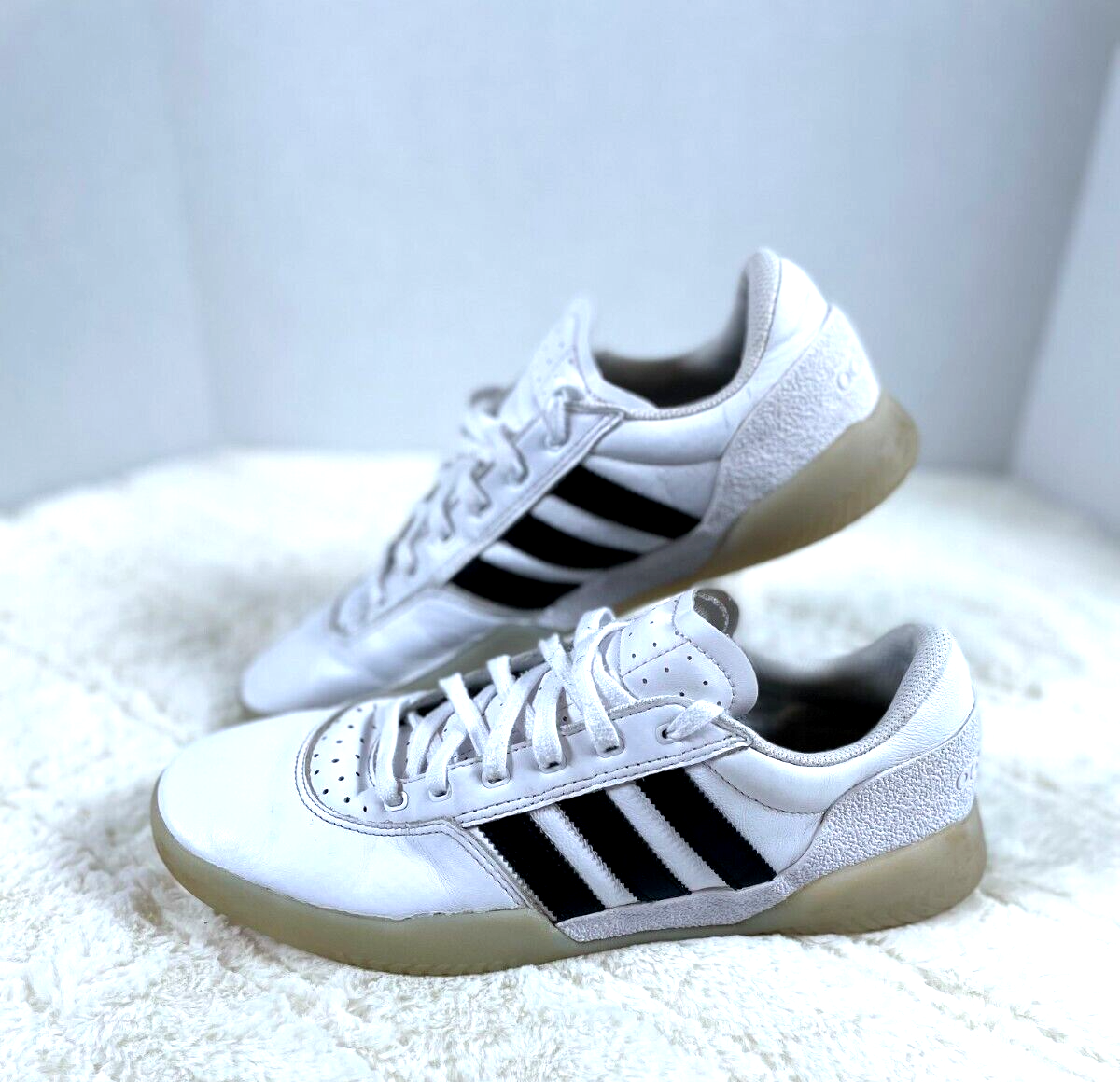 Adidas Mens Athletic Sneakers Tennis Shoes LHG 029003 Size US 9 Black/white  | eBay