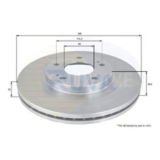 Fits Mitsubishi Shogun Pinin 1999-2007 1.8 2.0 Ruva Front Brake Disc #1