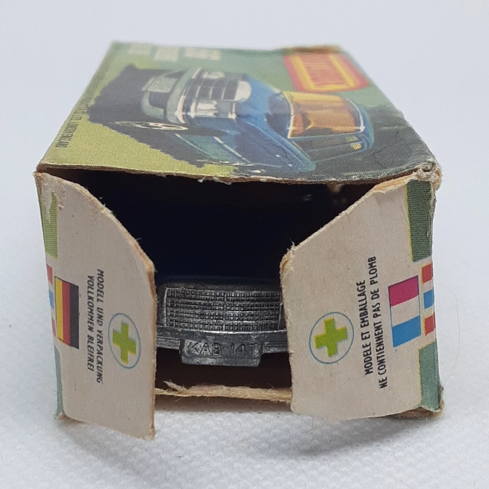 莱斯尼火柴盒超快梅赛德斯 450 号 56 1979 蓝色英国制造带盒 — 第 2/4 张图片