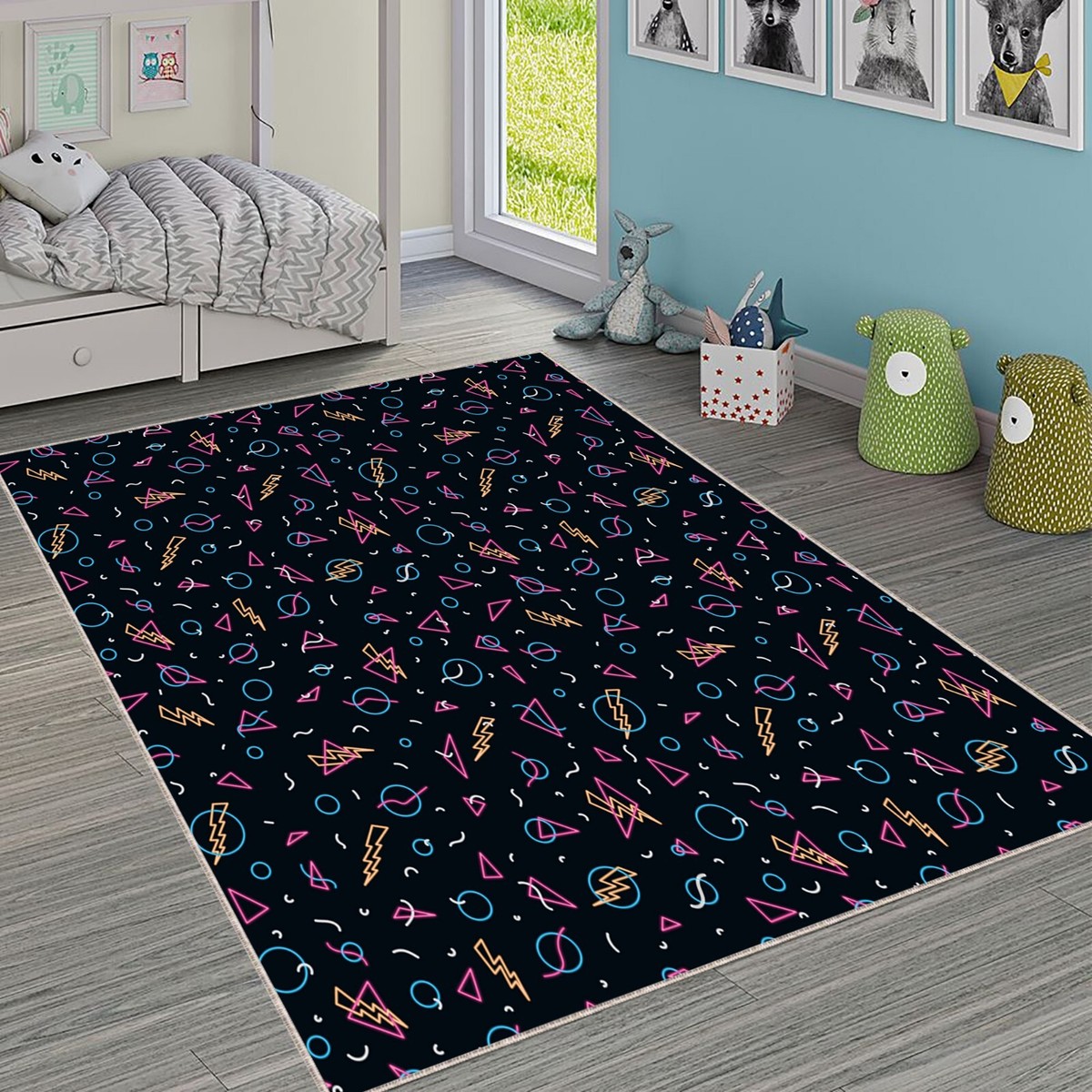 Arcade Carpet, Bowling Alley Carpet, Game Room Rug, Player