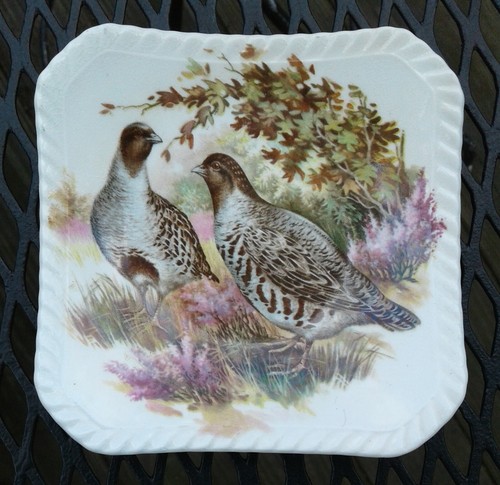 4 Royal Adderley Pin Trinket Coaster Ashtray Dish Game Birds Duck Quail - Picture 6 of 7