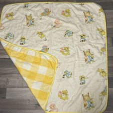 Vintage Baby Newborn Nursery Rhymes Lightweight Crib Quilt Size 48”x48" Blanket