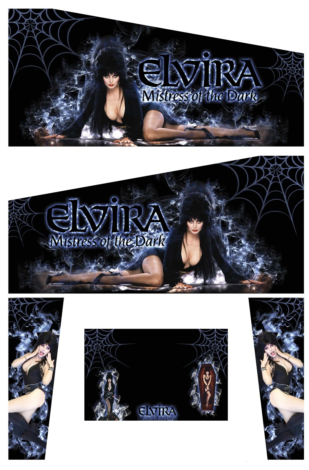Stickers Elvira pour Pincab Flipper - Rénovation Facile pour Meuble de Jeu Abîmé