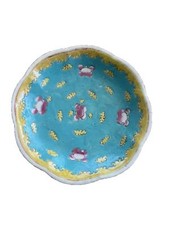 Antique Chinese Porcelain Footed Bowl Famille Rose