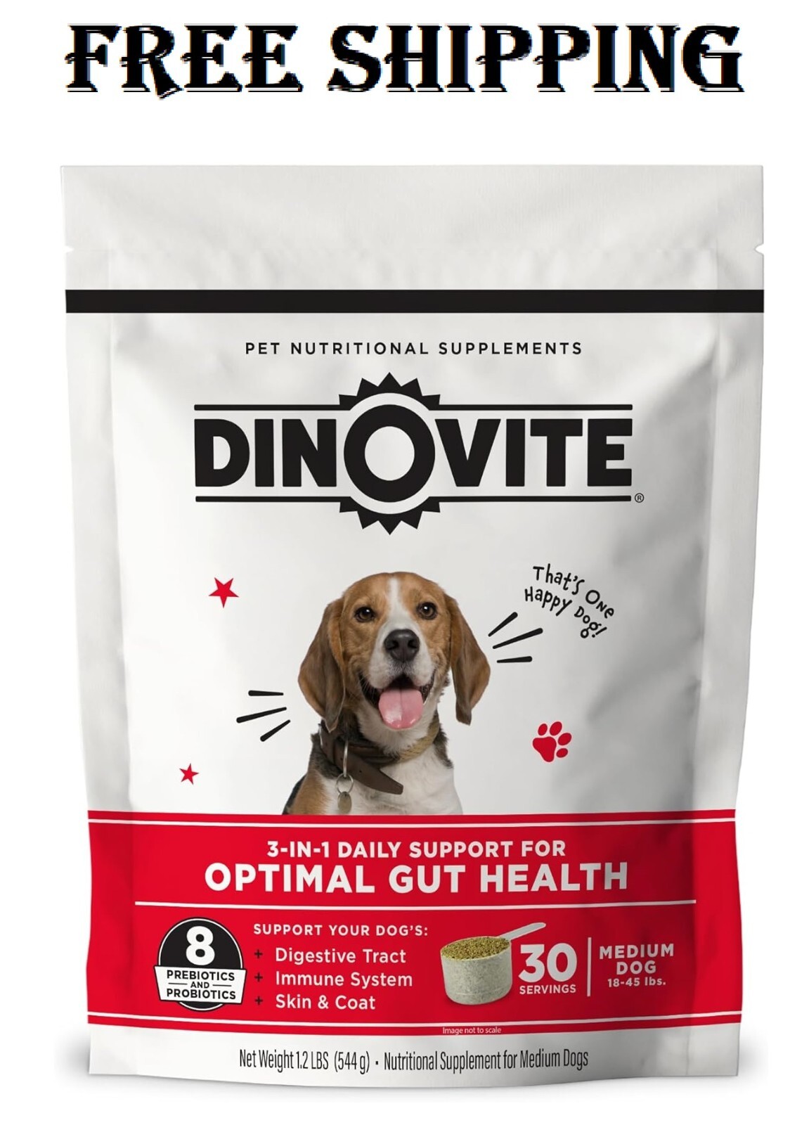 Dinovite Probiotic Supplement for Dogs - Omega 3 for Dogs - Hot Spot Relief⭐️⭐️⭐