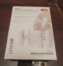 LENSGO 318C II Wireless Lavalier Microphone Chargeable Mic For Camera Smartphone