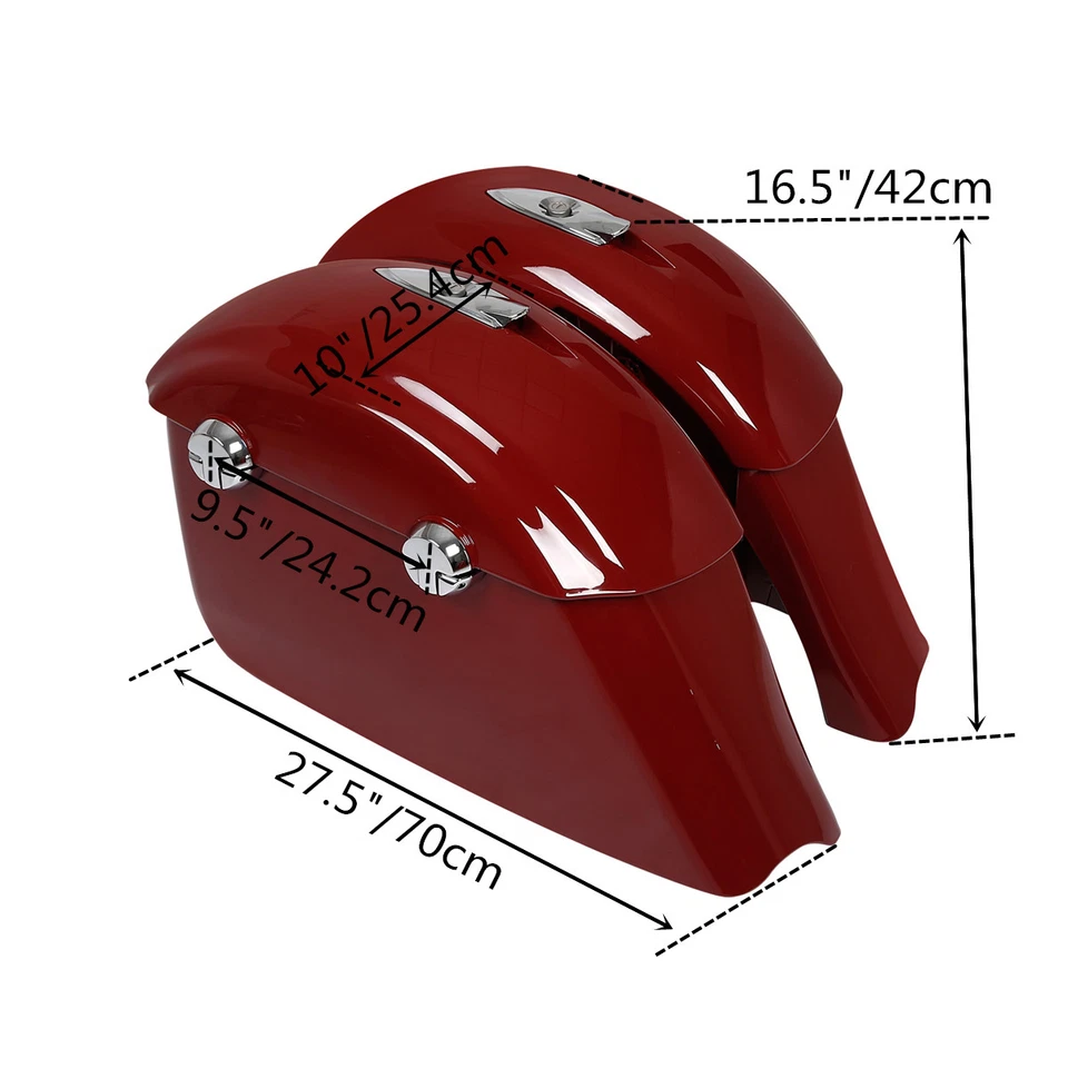 Tapa de cierre electrónico de alforja apta para Indian Chief Chief Dark Horse 2014-20 Foto 2 de 4