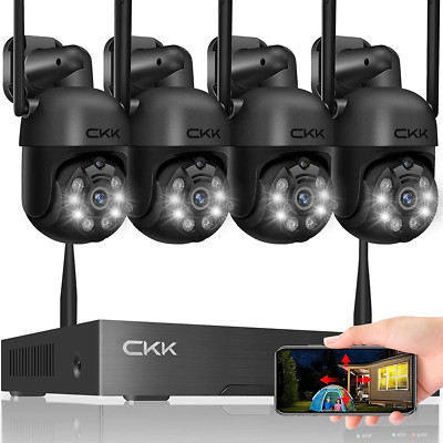 3MP Wireless Security Camera System Outdoor/Indoor Home Security Camera System