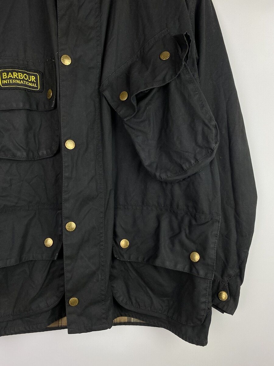 Barbour A7 International men's waxed cotton multipocket Barbour A7 International men's waxed cotton multipocket