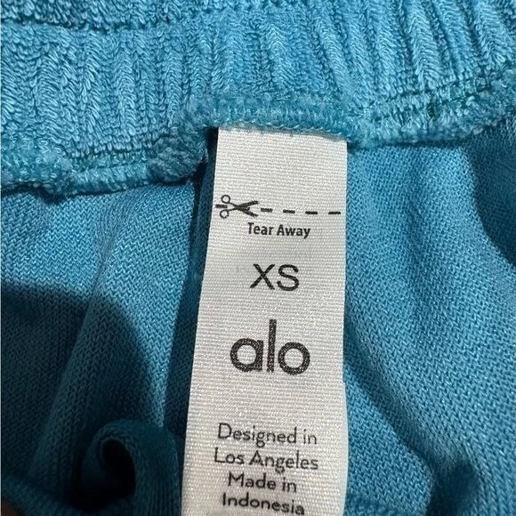 alo-yoga terry high waist beachside shorts