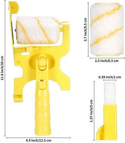 USA Seller!! Paint Edger Roller Brush Multifunctional Hand-Held Clean-Cut 1pcs - Imagen 2 de 12