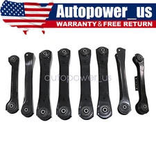 8Pcs Front & Rear Lower & Upper Control Arms For Jeep TJ Wrangler 1997-2006