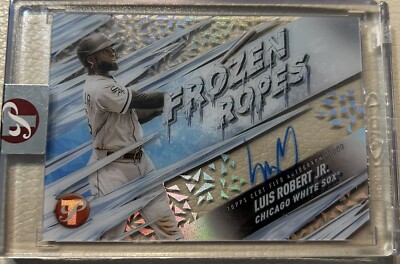2024 Topps Pristine Luis Robert Jr. Encased Frozen Ropes SSP Auto White ...