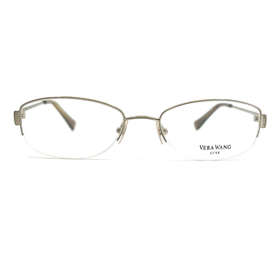 Vera Wang Eyeglasses Frames Iredescenece Gold Metal Half rim frames 49-17-133
