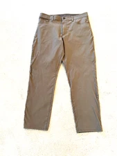 Men's Weatherproof Vintage Tan Flex Waistband Tech Pants Size 36 x 30