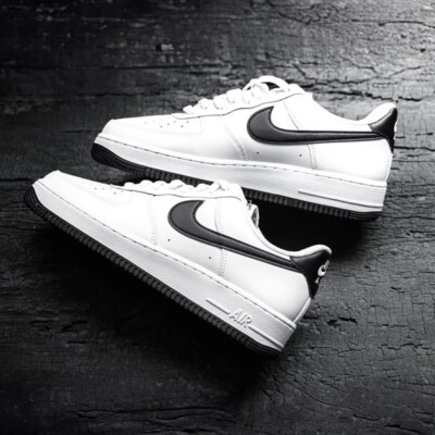 Nike Air Force 1 '07 Shoes White Black FQ4296-101 Men's Nike Air Force 1 '07 Shoes White Black FQ4296-101 Men's