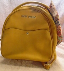 mustard yellow backpack