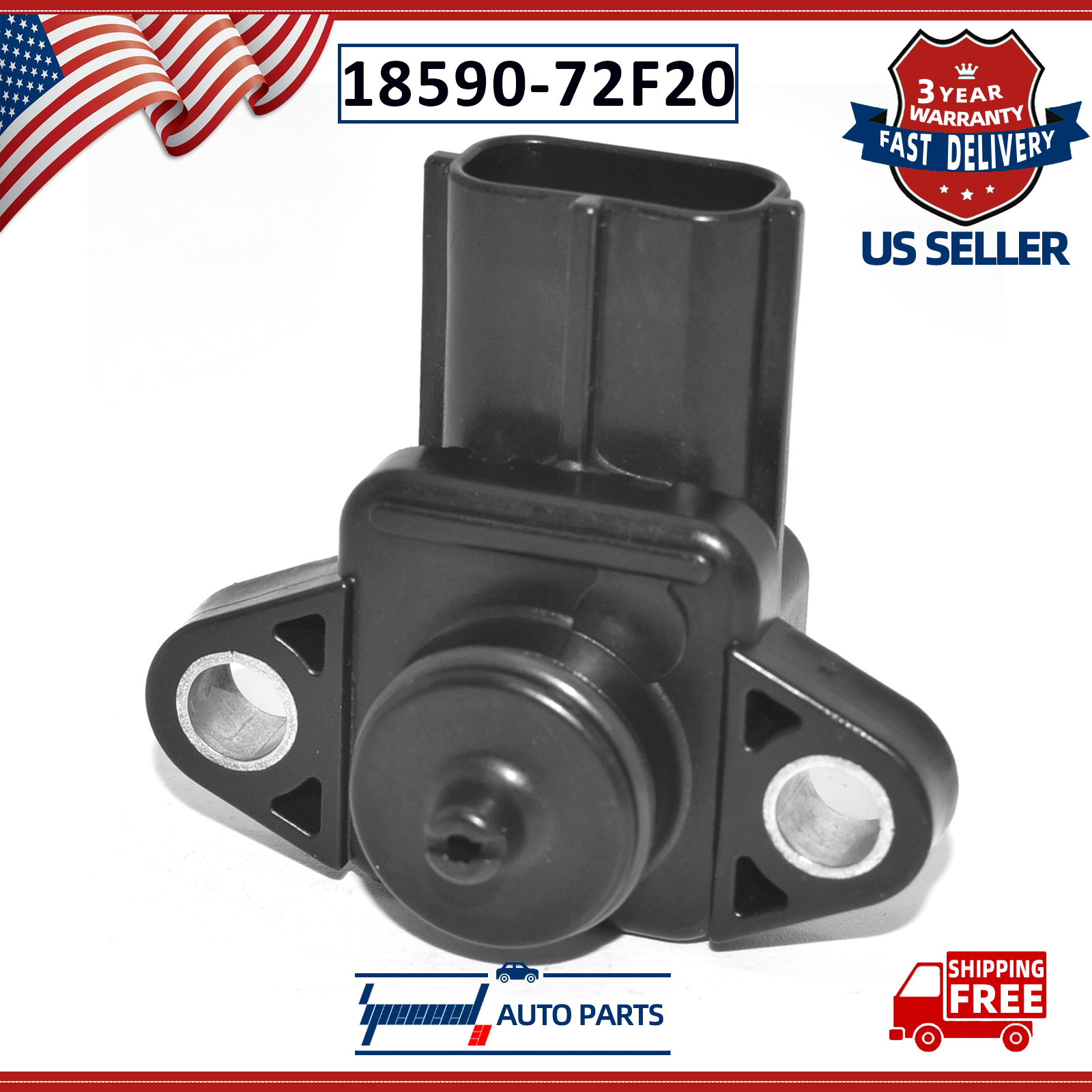 OEM 18590-72F21 MAP Air Intake Pressure Sensor For Mitsubishi Tracker Suzuki