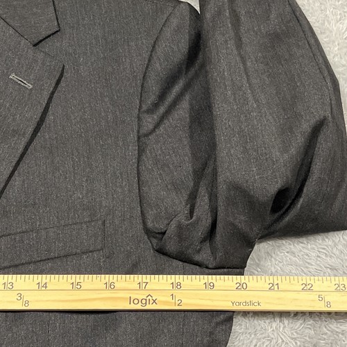 Jos A Bank Signature Blazer Men’s 40R Fits 38R Charcoal Gray 100% Wool Jacket - Picture 3 of 10
