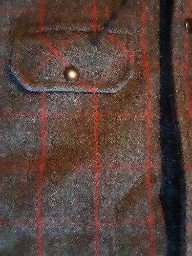 Men's Johnson Woolen Mills Plaid Winter Hunting Fishing Wool Jacket Coat 42Long - Picture 5 of 12