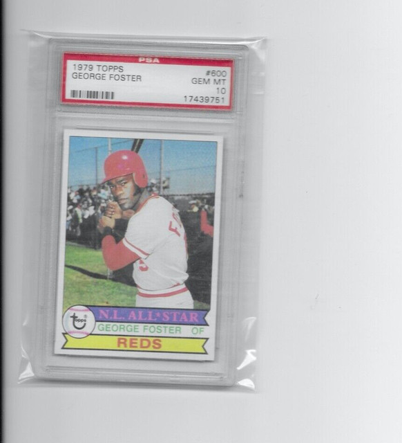 GEORGE FOSTER 1979 TOPPS  cincinnati reds psa GEM MT 10 HOF