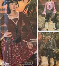 Sew Ptn Simplicity 4914 Misses PIRATE Rogue Steampunk COSTUME 14-16-18-20-22 UC