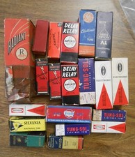 Mixed Lot of 20 Vintage Radio/TV Tubes Various Names Numbers Radiant Lamp