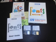 Expert Fonts for Windows PC, 1994 Complete, Vintage