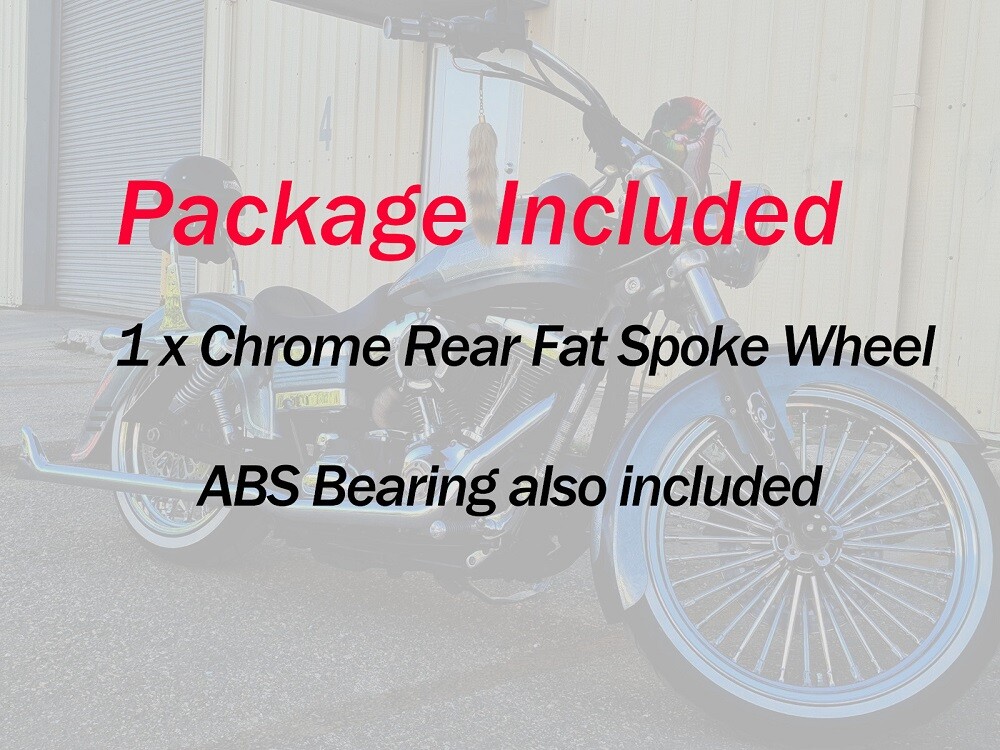 Fat Spoke Rear Wheel 18x5.5 ABS Cush for Harley Touring
