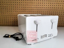 Hamilton Beach Model 24305 4 Slice White Toaster Proctor Silex 6 settings