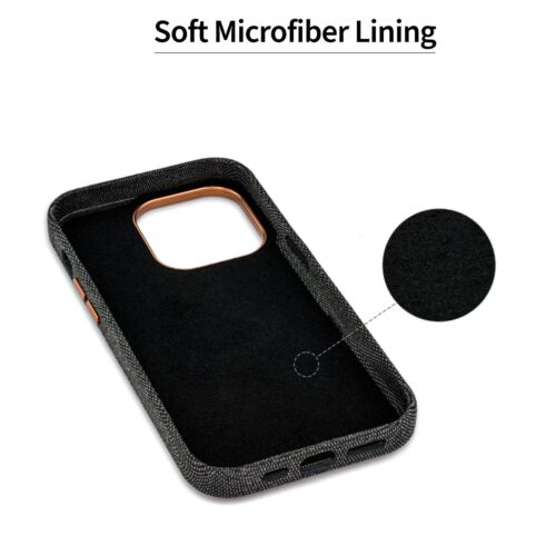Dockem Fabric Card Case for iPhone 13/14/15, Pro, Plus, Pro Max; M2F - Picture 55 of 119