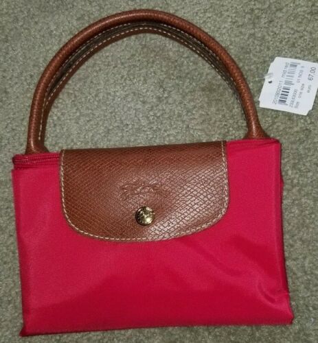 LONGCHAMP Le Pliage L1623089270 Nylon Med Red LG Tote Bag, NWT - Picture 1 of 7