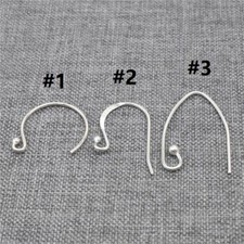 10 Pairs of 925 Sterling Silver Earring Hooks Ear Wires Ball End for Jewelry