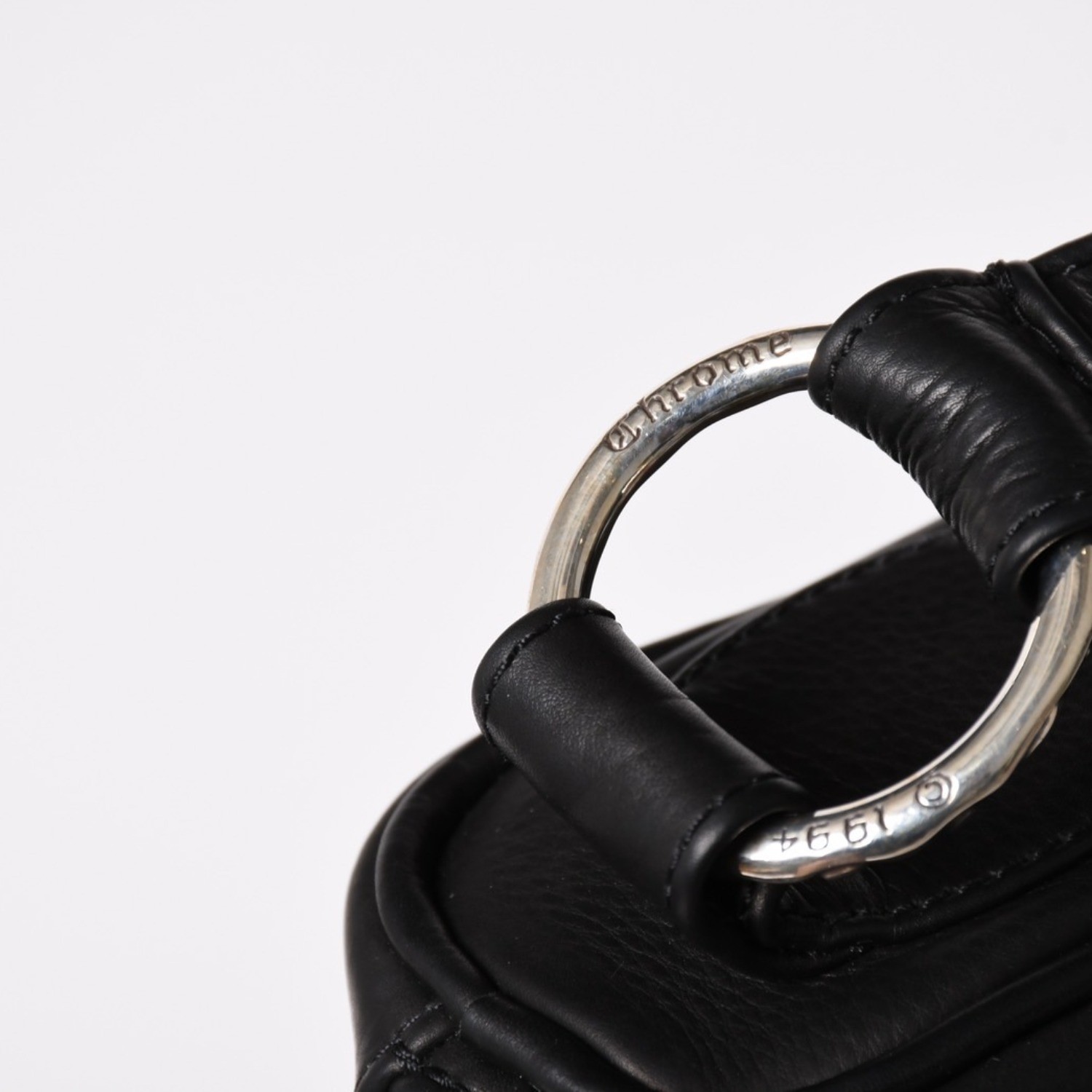 Chrome Hearts Leather One-Shoulder Bag Black Unused image 6