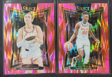 MARINA MABREY/SANIYA RIVERS 2-CARD LOT 2025 Pan. Select WNBA Pink Flash CONN SUN