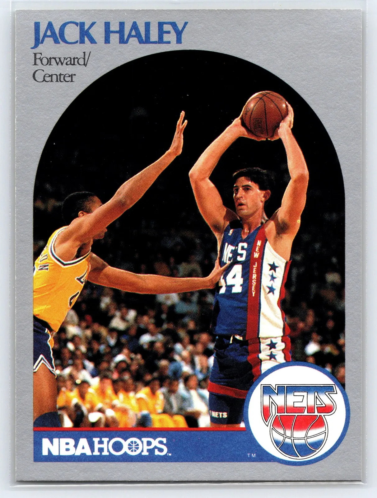 1990-91 Hoops #197 Jack Haley RC - New Jersey Nets