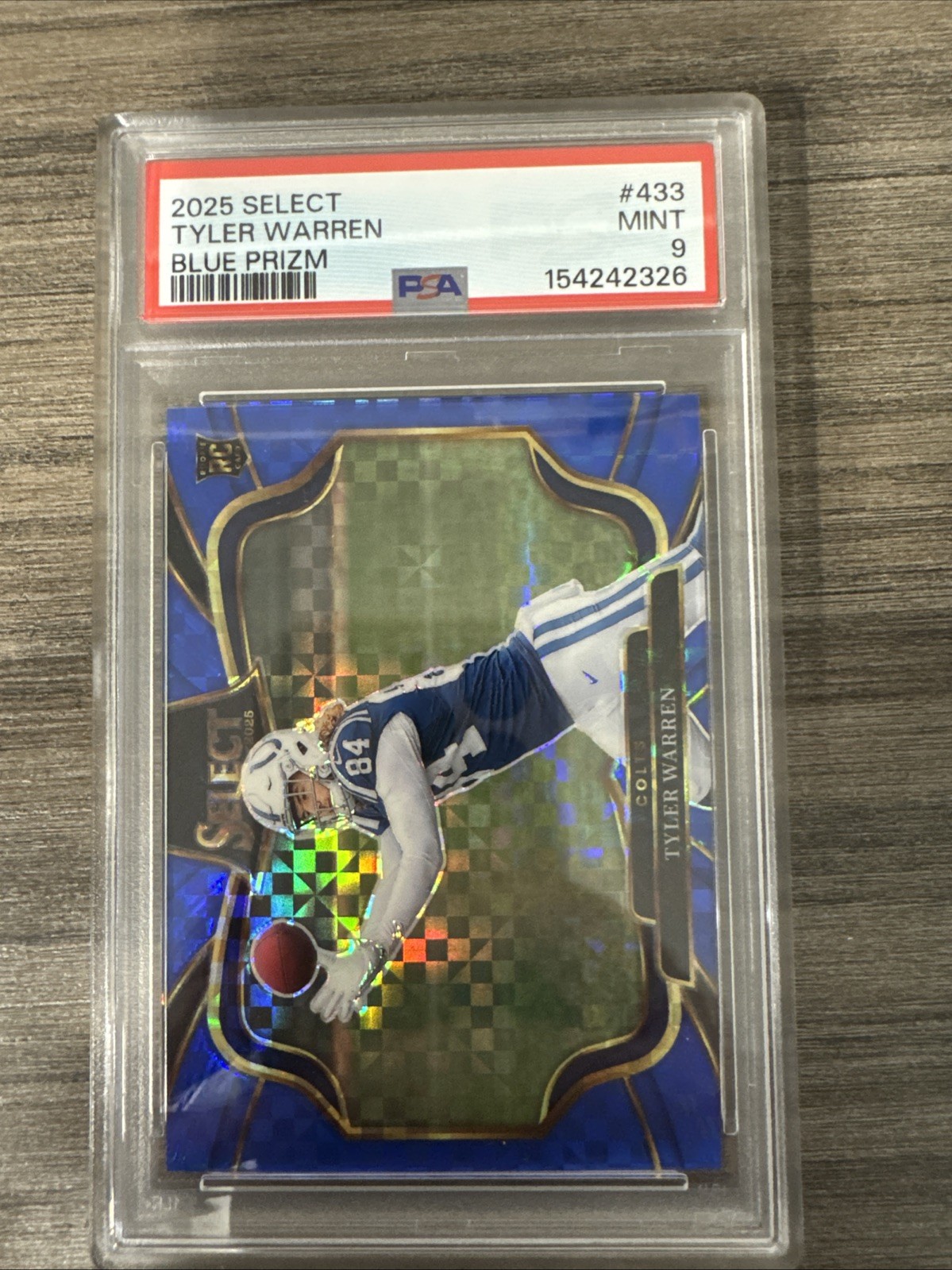 2025 Panini Select - Field Level Tyler Warren #433 Blue Prizm /75 (RC)