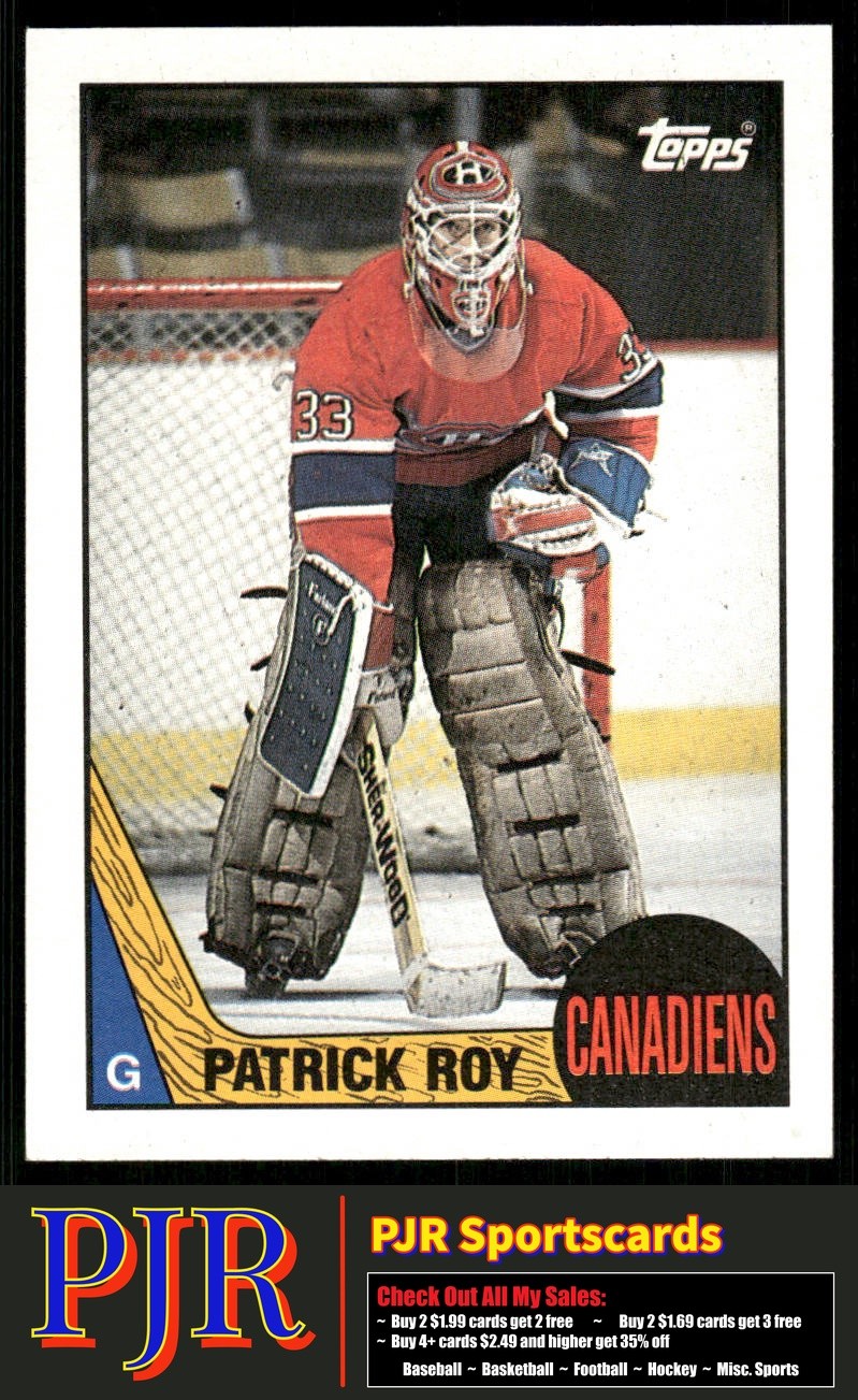 Patrick Roy 1987-88 Topps #163 Montreal Canadiens